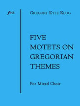 Five Motets on Gregorian Themes SATB Vocal Score cover